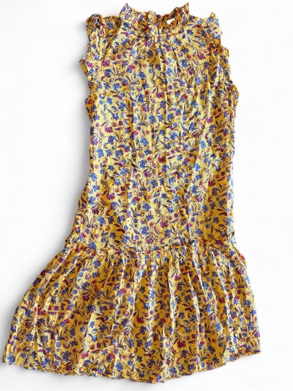 BCBGMAXAZRIA yellow floral dress